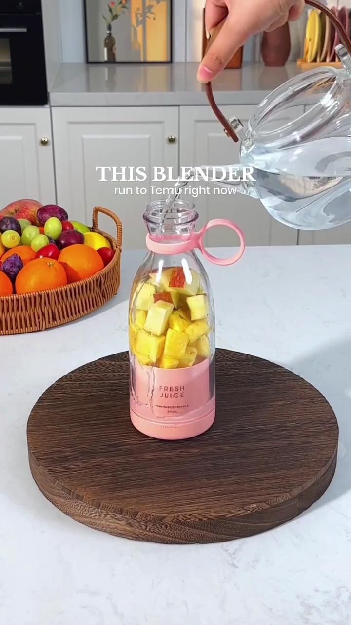 🥤 Wellixo™ Taşınabilir Blender – USB Şarjlı, 350ml, Pratik Smoothie & Shake Hazırlayıcı